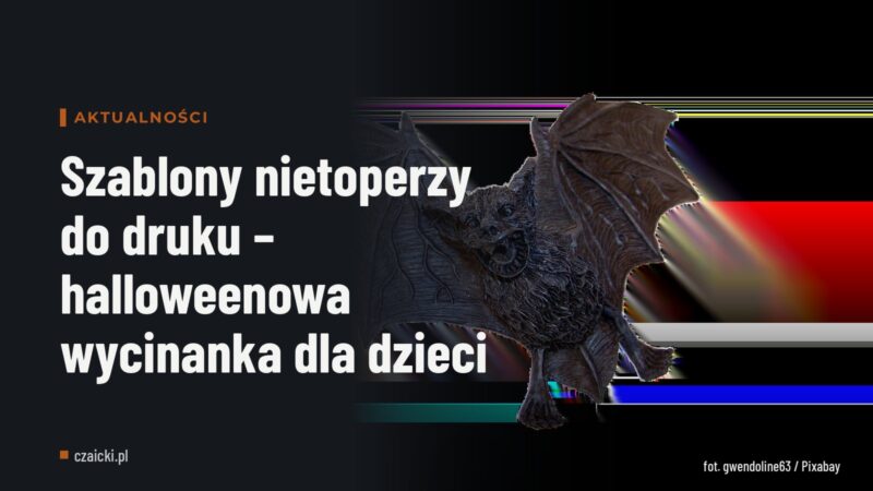 Szablony nietoperzy do druku – halloweenowa wycinanka dla dzieci